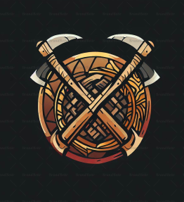 Wikingeraxt und Schild